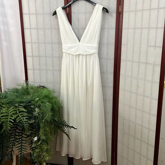 LULUS HEAVENLY HUES WHITE DRESS SIZE S - Picture 3 of 11